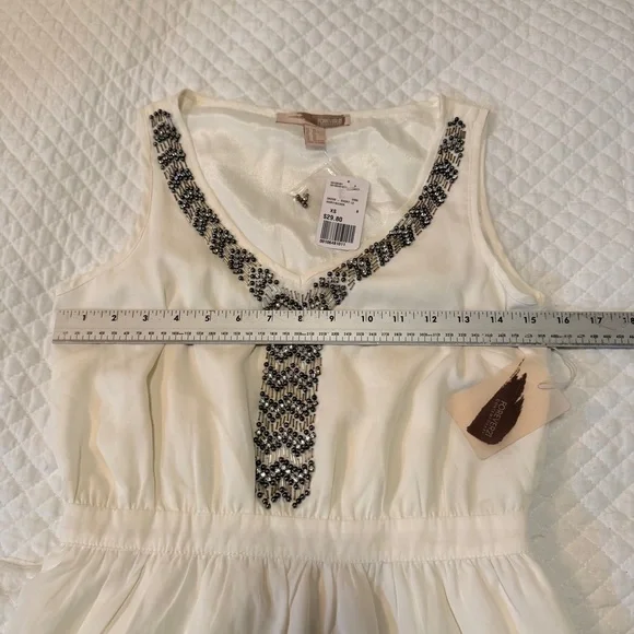 New with Tags! Forever 21 White Dress with Silver Accents - Picture 6 of 16